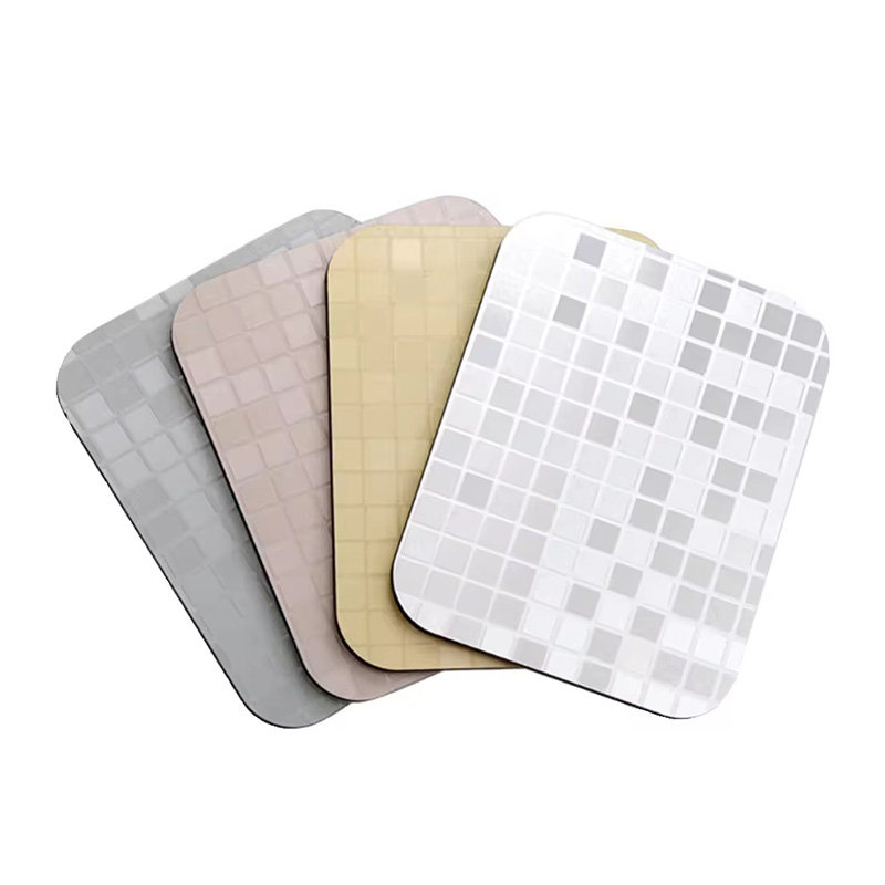 Metalen textuur Carbon Crystal wandpaneel